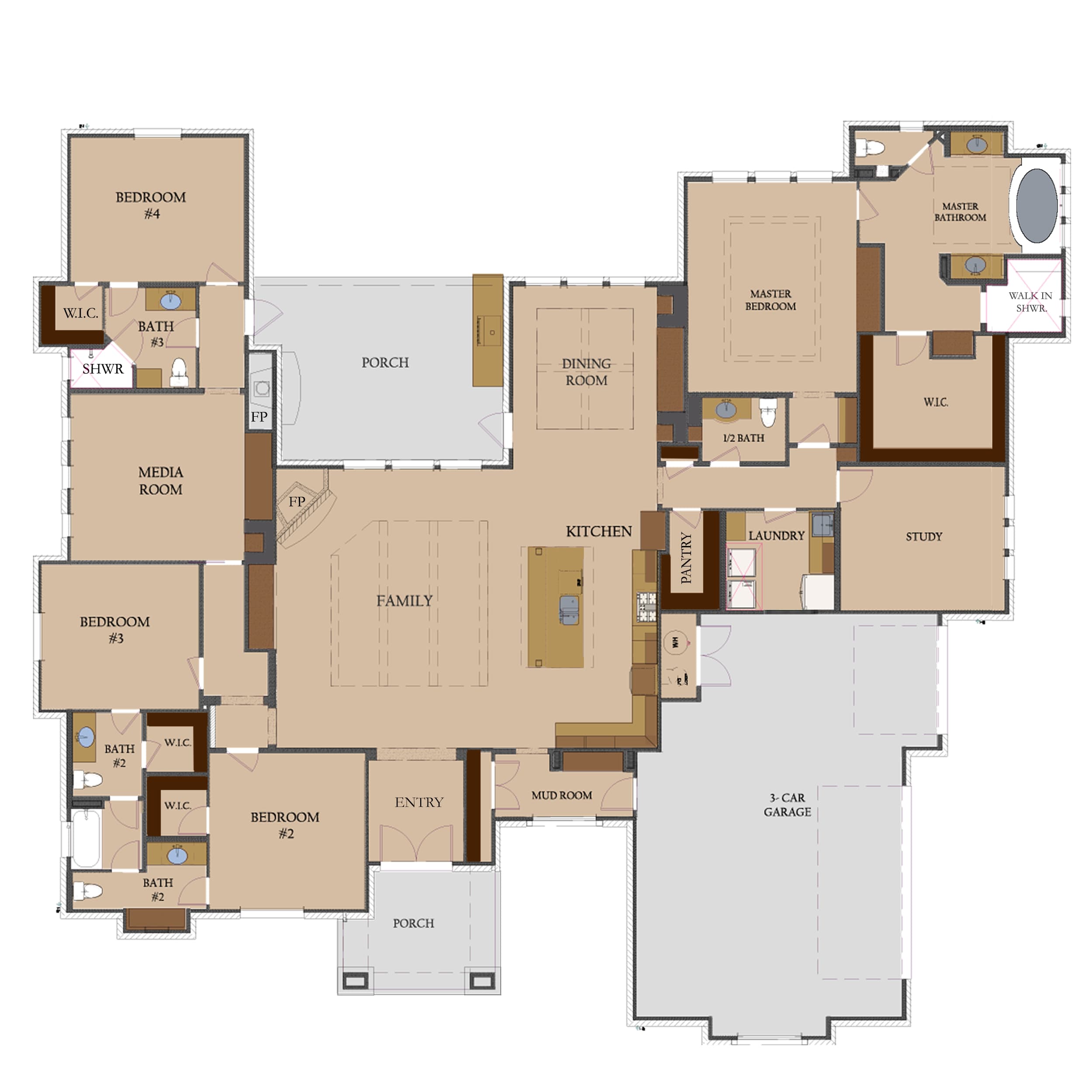 Floor plan of The Angelina