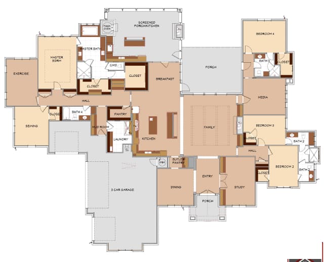 Floor plan of The Comal