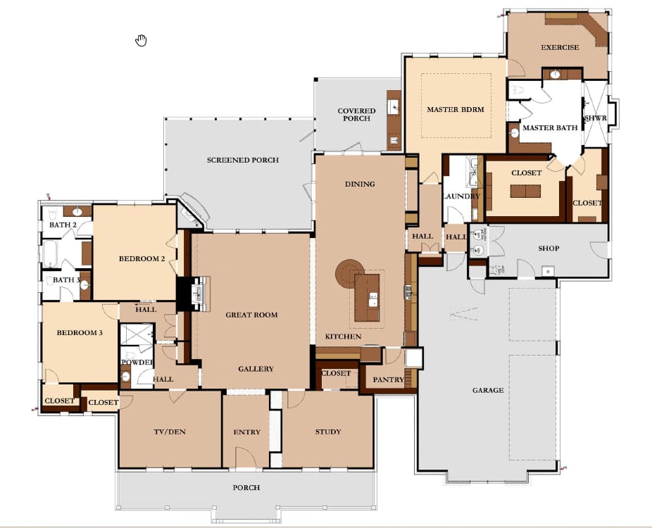 Floor plan of The Medina