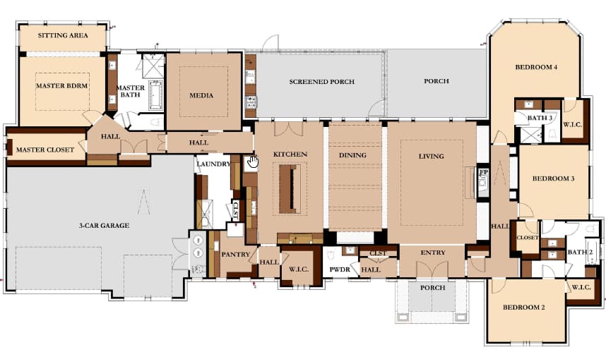 Floor plan of The San Antonio